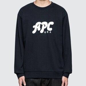A.P.C USA Crewneck French Terry Cotton Mens Women’s Unisex Sweatshirt‎